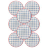 Hamptons Chambray Gingham Paper Plate