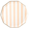 Sweet Peach Signature Cabana Stripe Plates