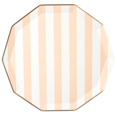 Sweet Peach Signature Cabana Stripe Plates