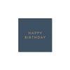 Midnight Blue Signature Happy Birthday Cocktail Napkins