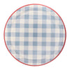 Hamptons Chambray Gingham Paper Plate