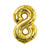 #8 Gold Foil Balloon