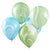 Green and Blue Marble Balloons
