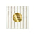 Meri Meri Gold striped small napkins