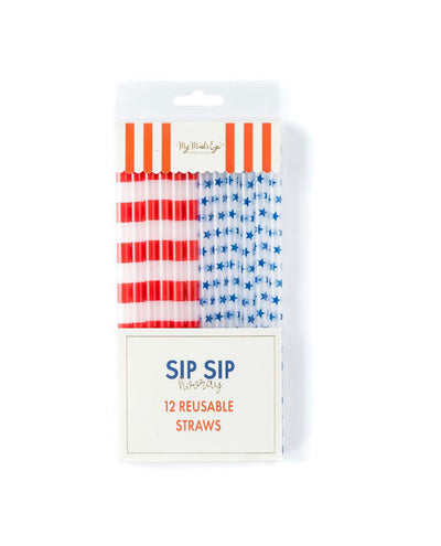 Stars & Stripes Reusable Straws