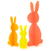 Orange Acrylic Bunny Set